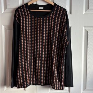 Dries Van Noten Black Long Sleeve Top